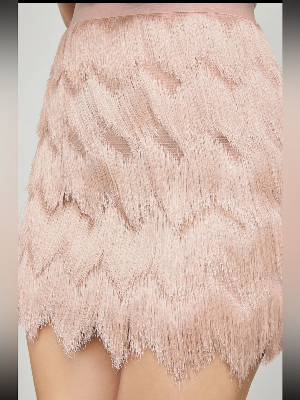 BCBGMAXAZRIA Modie Crochet Fringe Mini Skirt - Picture 8 of 9